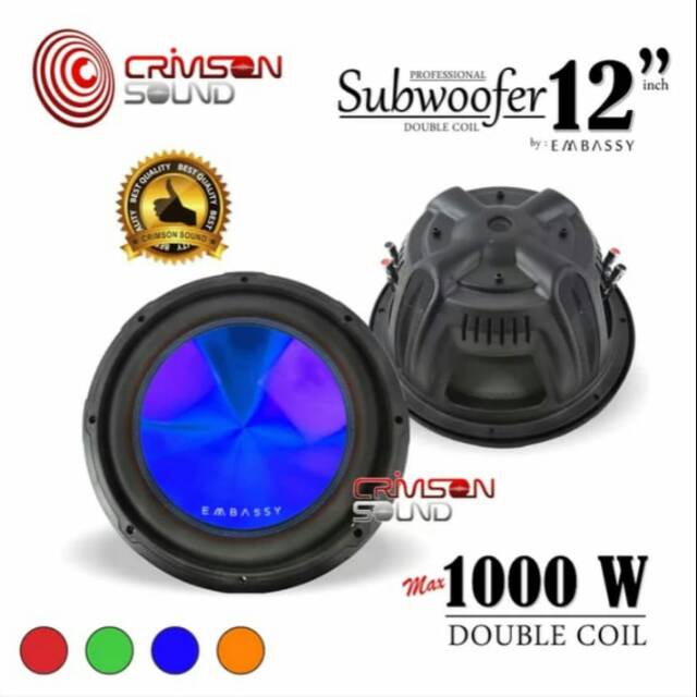 Speaker subwoofer embassy 12inch