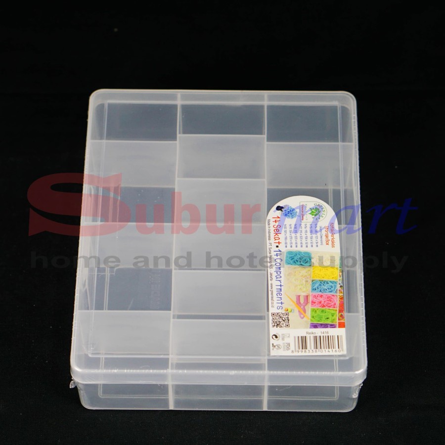 Kotak Perkakas Reiko Green Leaf 1416 Storage Box Spare Part 14 Sekat