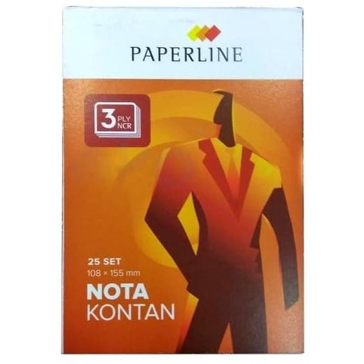 

Nota Kontan Paperline Kecil 3 Rangkap 3 Ply per pack isi 10 Buku
