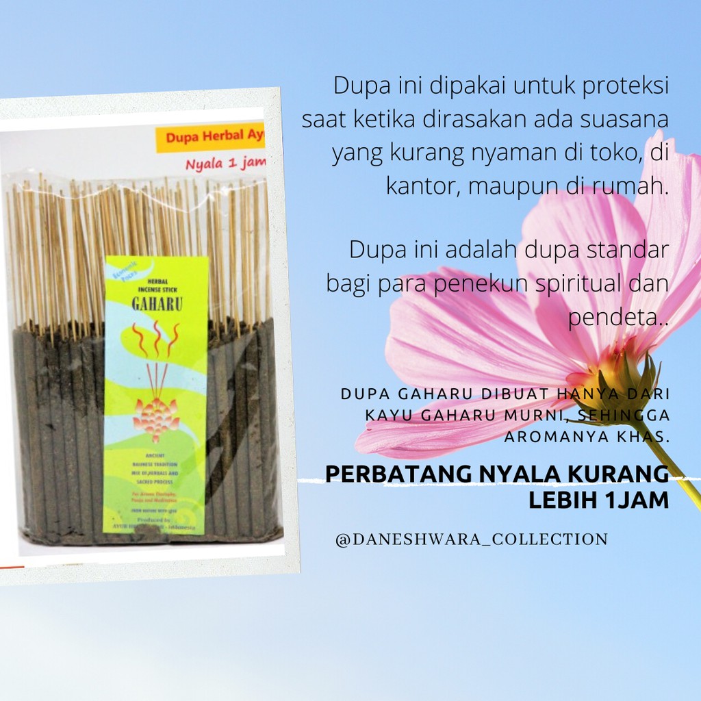 DUPA AYUR GAHARU PENDEK PREMIUM