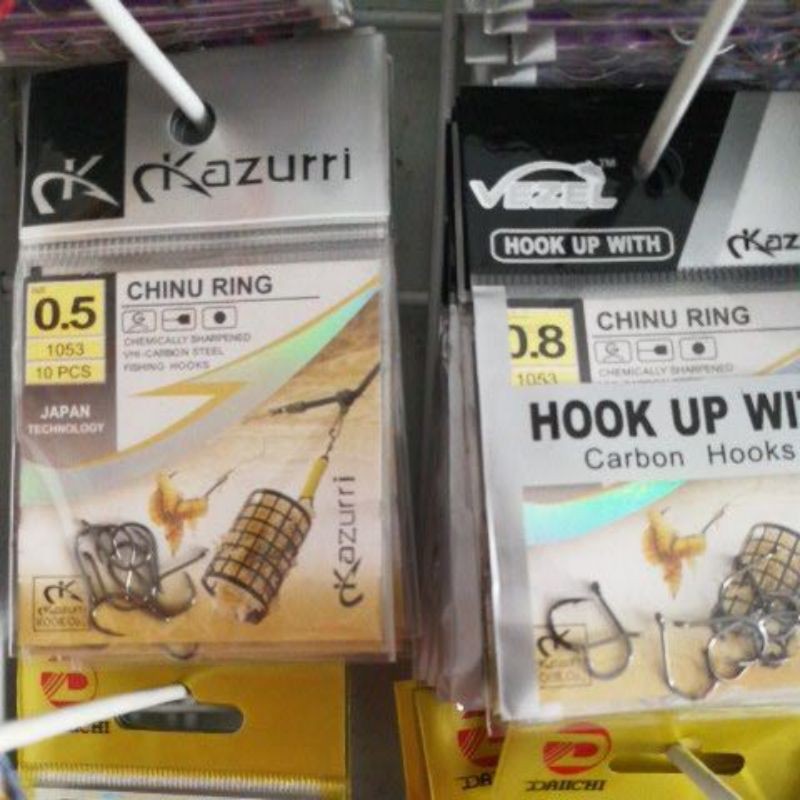 kail pancing carbon stel kazurri chinu ring 1053 no 0.5 0.8 1 s/d 12