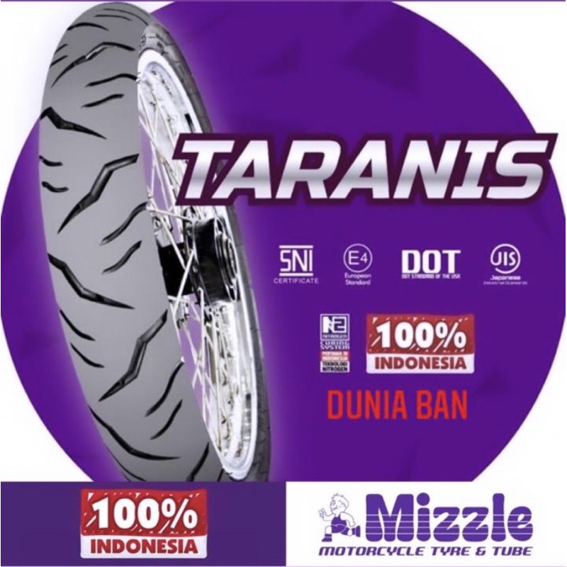 Ban Motor Mizzle TARANIS 100/80-14 Tubetype Matic ( Ban Luar )