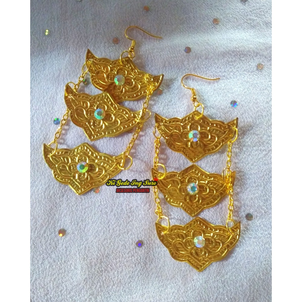 Anting Tari/Anting Pengantin/Anting Etnik Daerah Jawa/ Palembang/ Bali/ Kalimantan