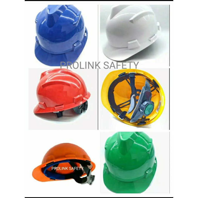 HELM SAFETY FASTREK PUTAR 6 WARNA BONUS STICKER K3