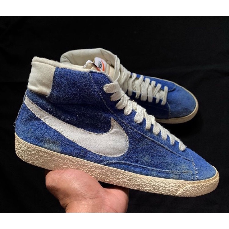 nike blazer vtg blue suede 42