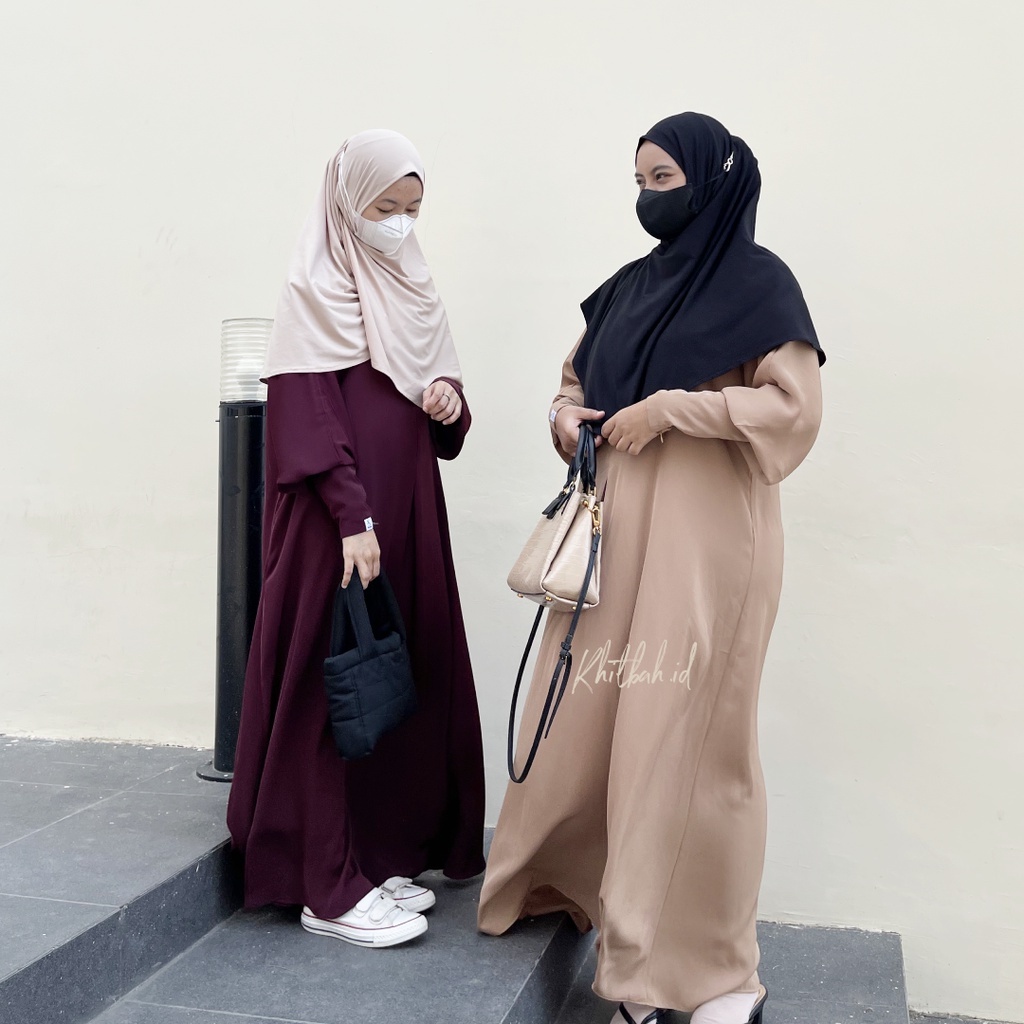 Abaya / Abaya Mekkah / Kain Fursan SIlk / Dress Abaya / Gamis kain arab / Basic Abaya / Raya basic c