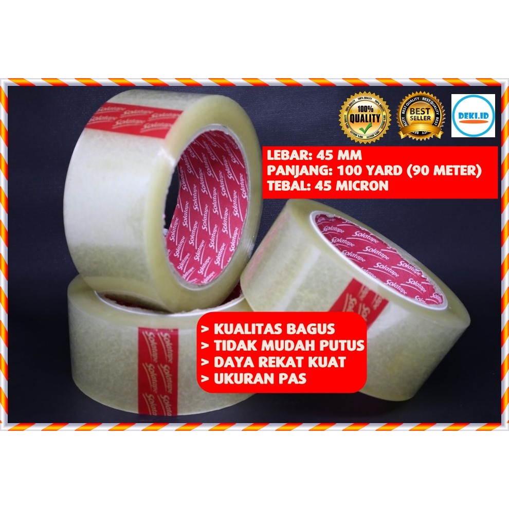 

Lakban Bening Coklat 45 mm x 100 Yard X 45 Micron Kualitas Terbaik