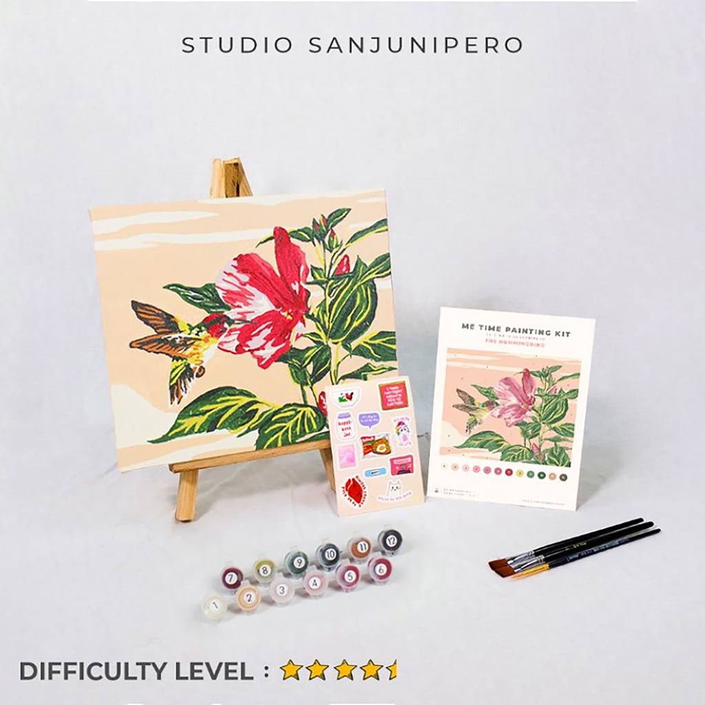 Humming Bird Painting Kit By Number Studio Sanjunipero