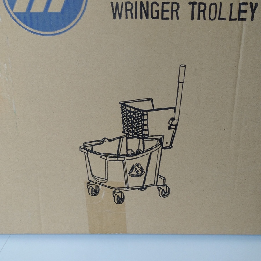 Single Bucket mop 24 L wringer trolley murah