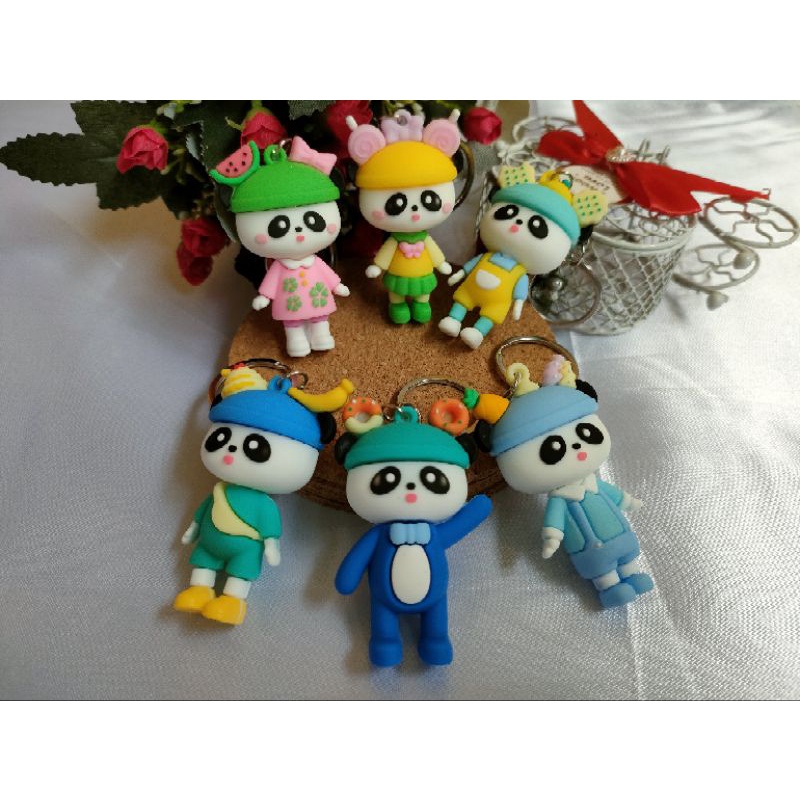 Gantungan Kunci Panda Candy Unik Lucu Gemoy - Ganci aksesoris import