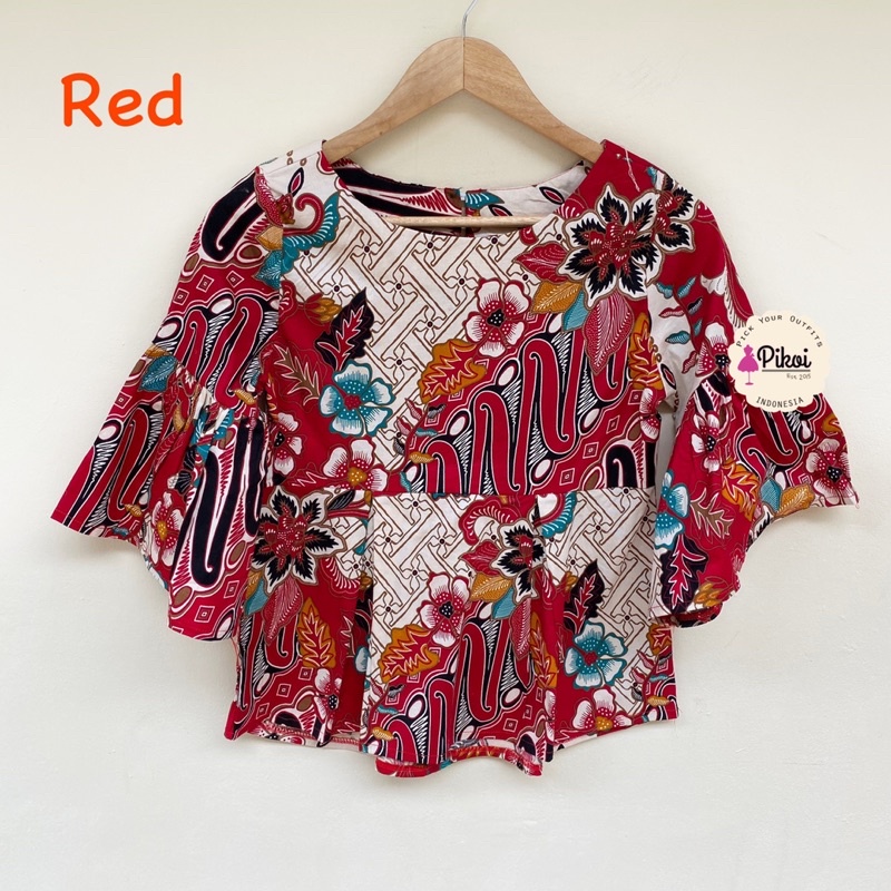 Batik murah cewek / atasan batik wanita murah / batik kantor murah / baju batik cerah wanita / 2301