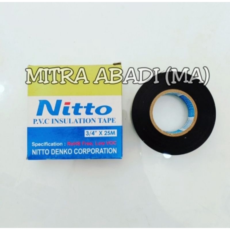 

ISOLASI BESAR NITTO / TAPE LISTRIK HITAM / SELOTIP HITAM