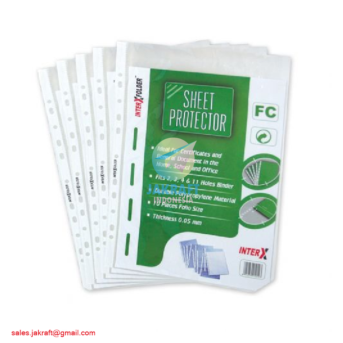 

Sheet Protector PP Pocket F4 FC Folio Plastik Ordner Berkualitas VDE640