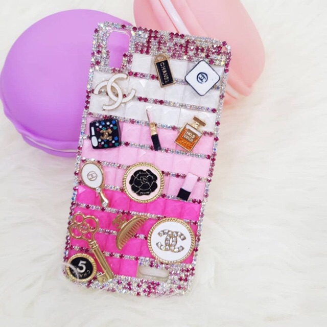 Bling case CH Full set case Oppo F9 samsung vivo ALL TYPE HANDMADE