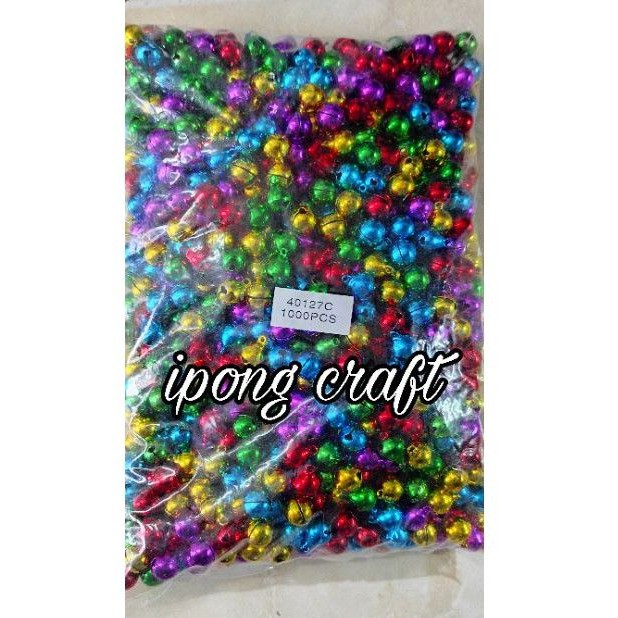 Lonceng 12mm isi 1000 Biji /Klintingan /Bel Bulat /Krincingan / Lonceng Kucing