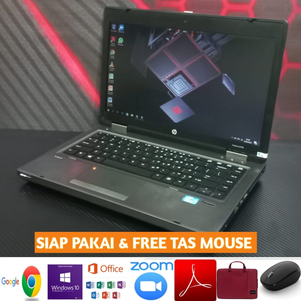 Laptop Hp probook 6470b core i5 gen 3 CPU 2,5GHZ  ram 4gb windows 10