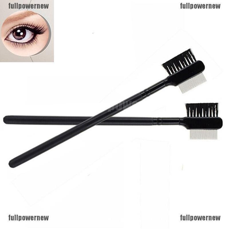 1pc Sisir Alis / Bulu Mata Extension Model Dua Sisi Bahan Metal