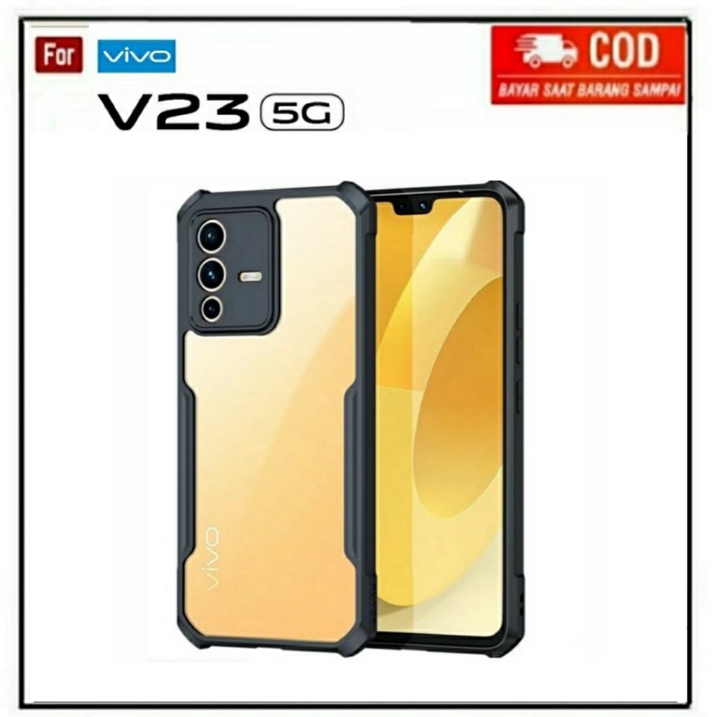 4IN1 CASE VIVO V23 5G SOFTCASE SHOCKPROOF TRANSPARAN CAMERA PROTECT CASING