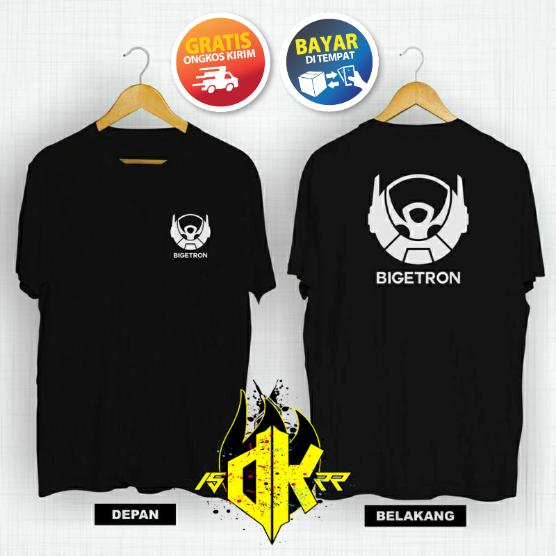 kaos distro bigetron e-sport / baju pria/ t-shirt MLBB game ML Indonesia