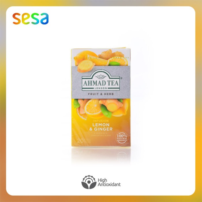 

(BISA COD) Ahmad Tea Lemon & Ginger Infusion 20's 40 g