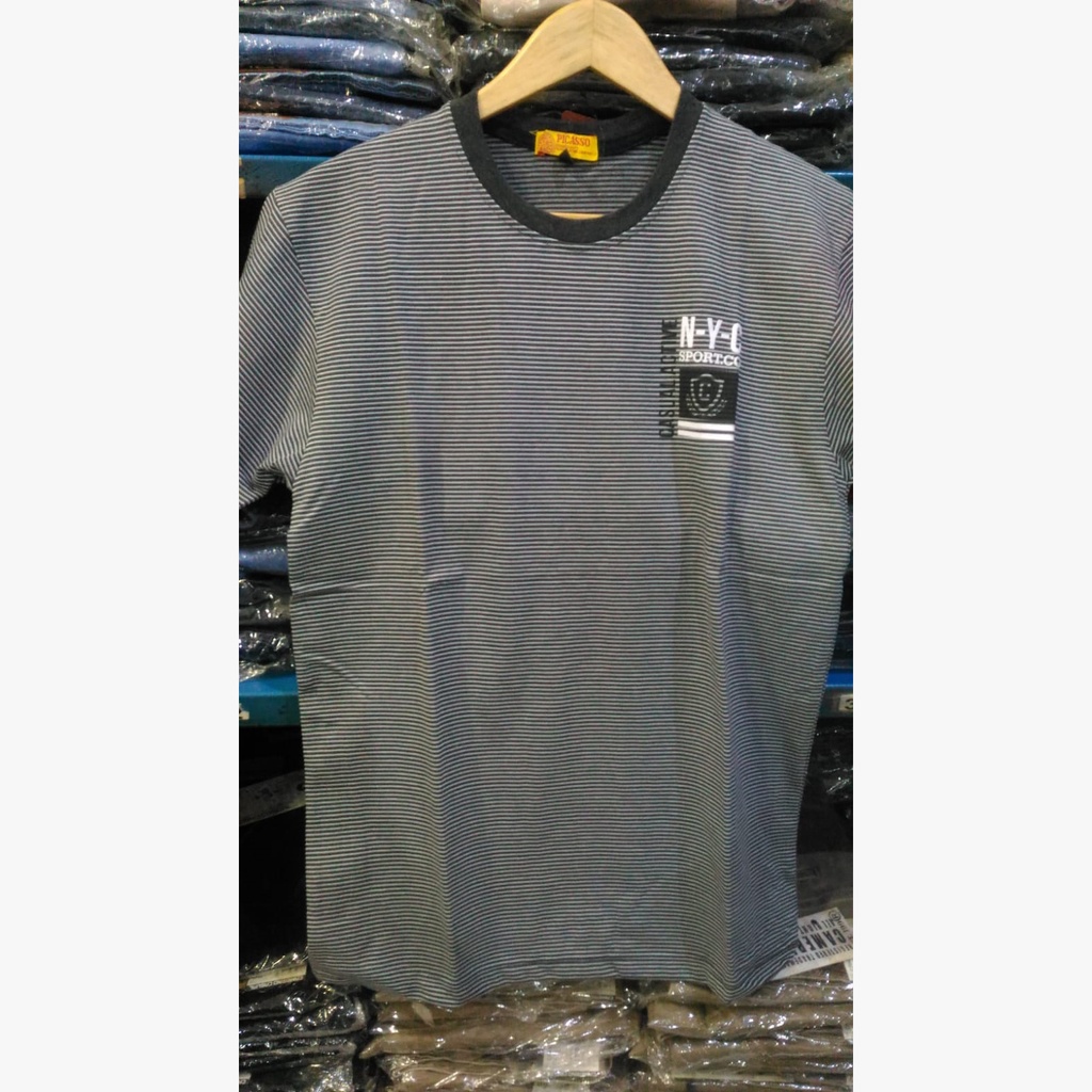 Kaos T Shirt Pria Abu Abu Picasso - 54051