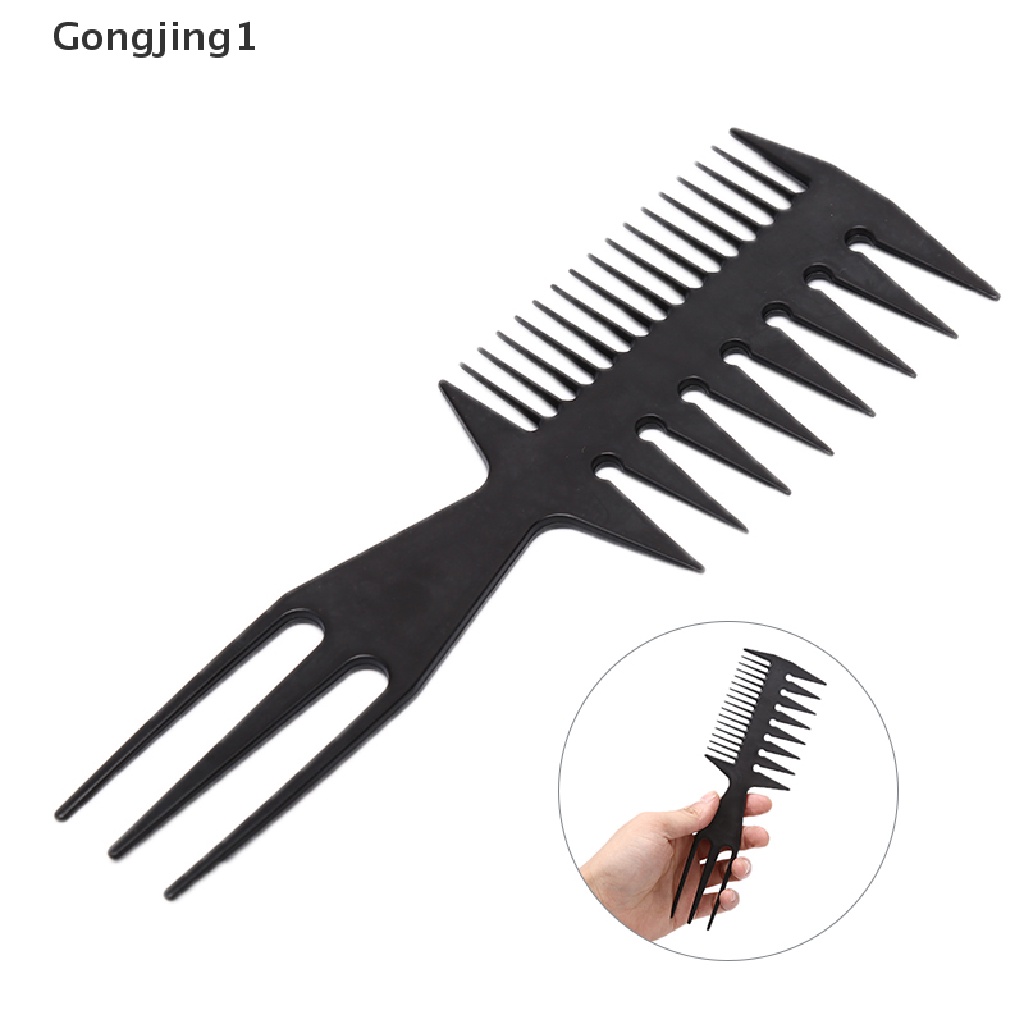 Gongjing1 Sisir Brush Dengan Gagang Kayu Untuk Salon / Barber