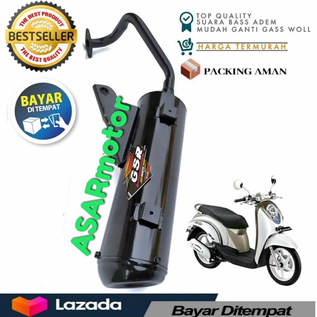 Knalpot Racing Bobokan Scoopy Karbu Merk CSR