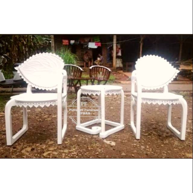 Meja Kursi Teras Hias Dari Kayu Jati, Kursi Taman Teras Depan Rumah Ukir Jati Jepara