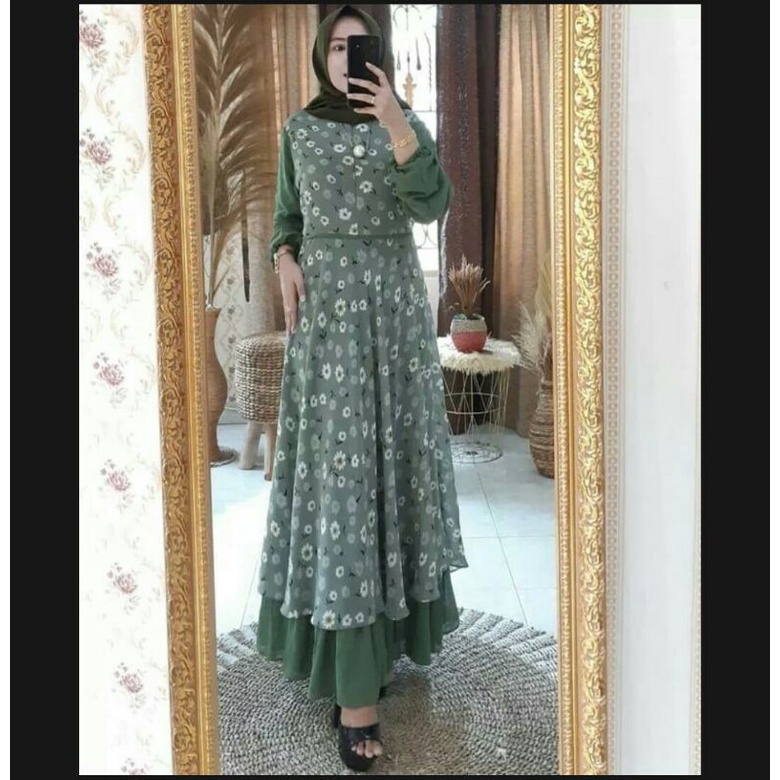 "DK"{ BISA-COD }{ TERLARIS } GAMIS DRES CERUTY PREMIUM ORIGINAL BREND // GAMIS FASHION MUSLIMAH //"D