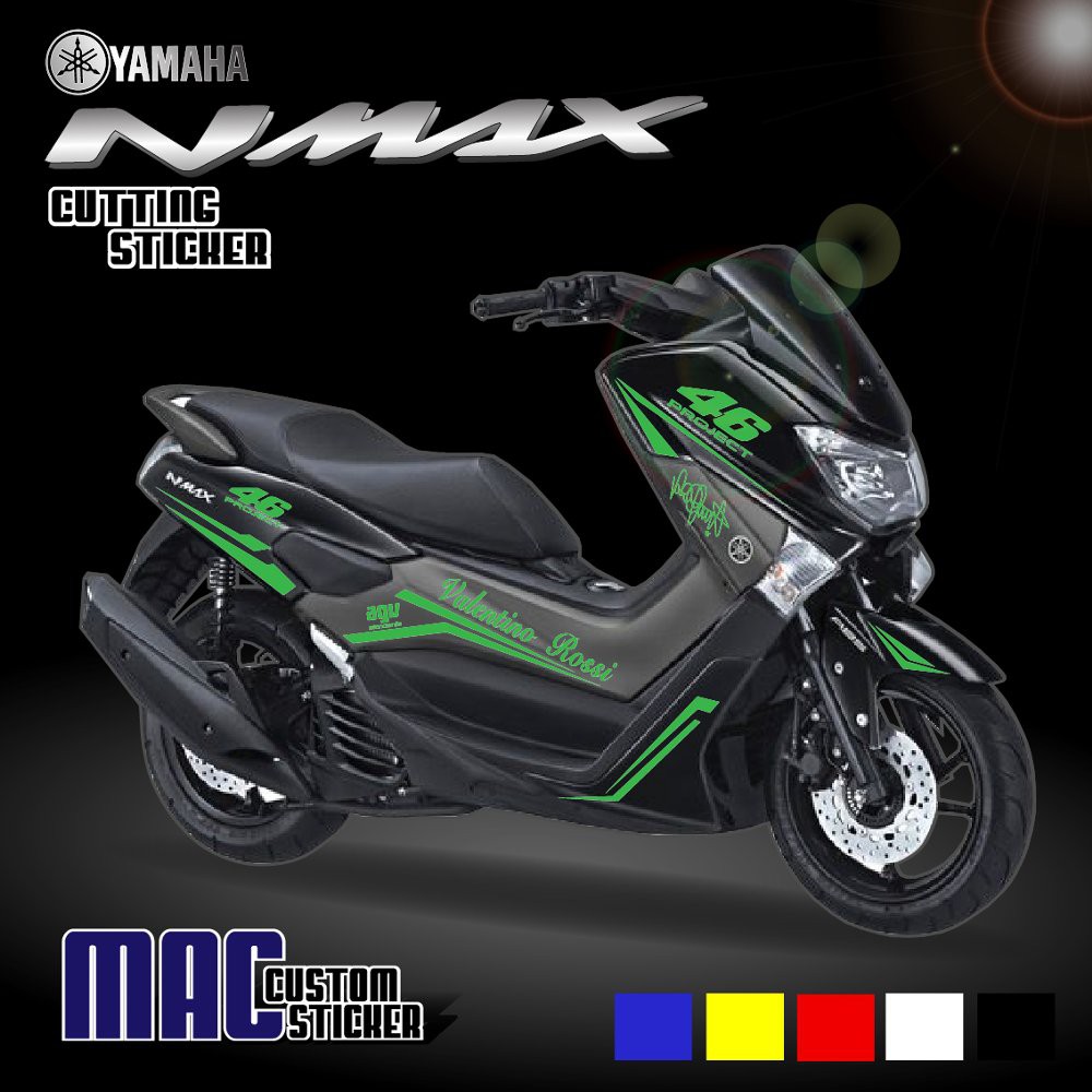 CUTTING STICKER NMAX 46 PROJECT HIJAU