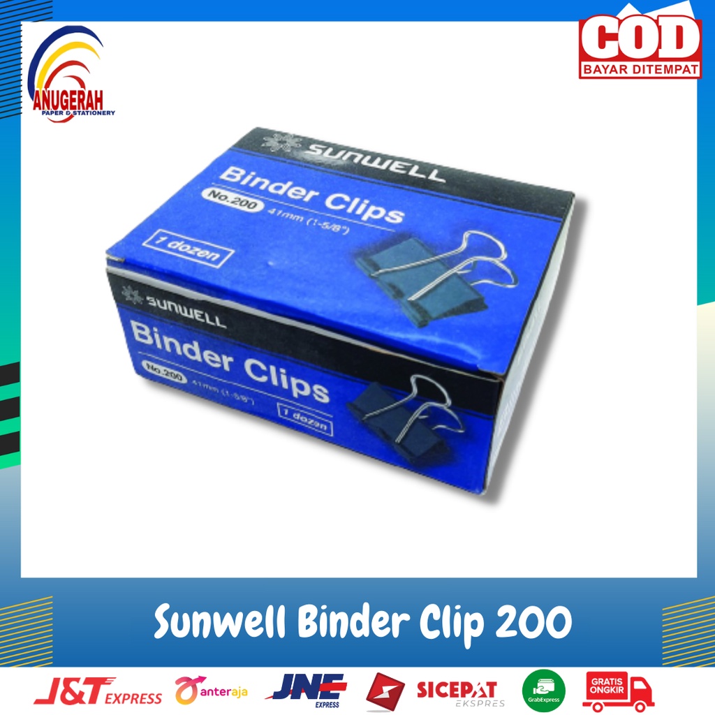

Binder Clip Sunwell No. 200 (PCS)