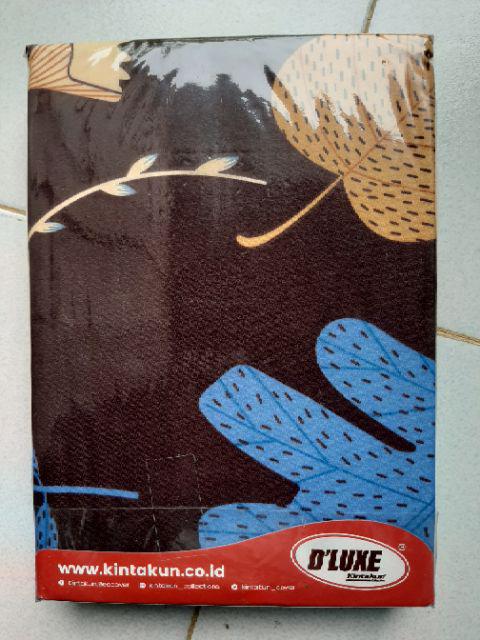 Sprei Single Kintakun Dluxe Flat 120x200cm/100x200cm T20cm 4kaki/3kaki Motif Minimalis Termurah