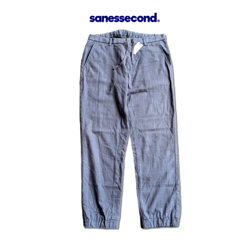 Celana Panjang Uniqlo Tartan Grey Size 31 Original Second Branded Slim Fit | Celana Uniqlo Second | 
