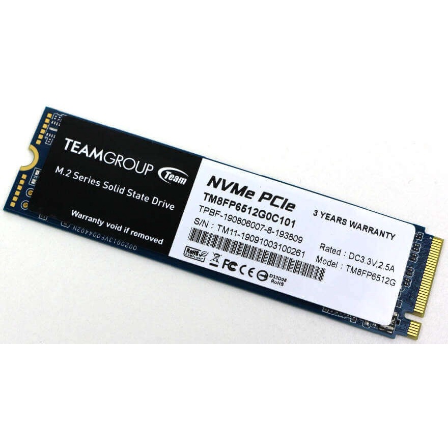 Team Group MP33 SSD 512GB M.2 NVME 2.2280 Gen 3x4