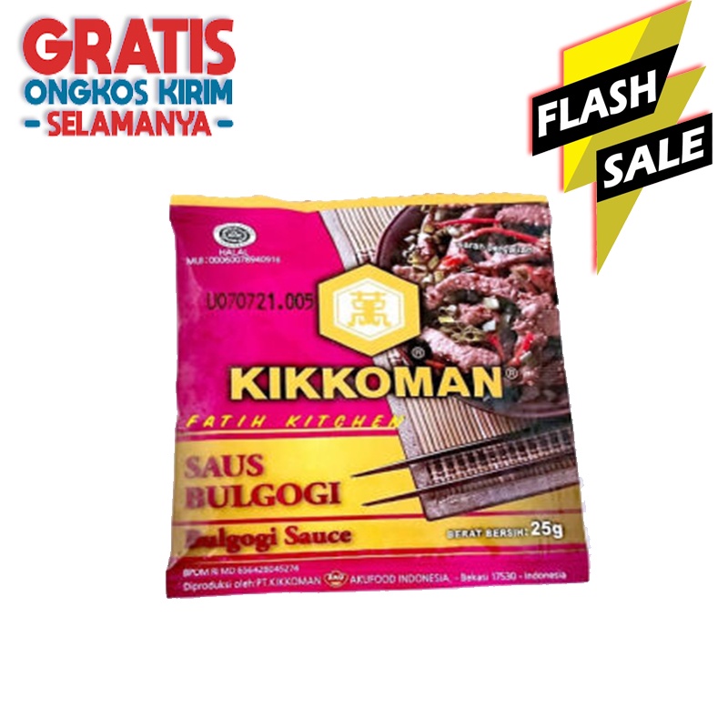 

Kikkoman Bulgogi Sauce HALAL Sachet 25g Saus Korea BBQ Kemasan Praktis