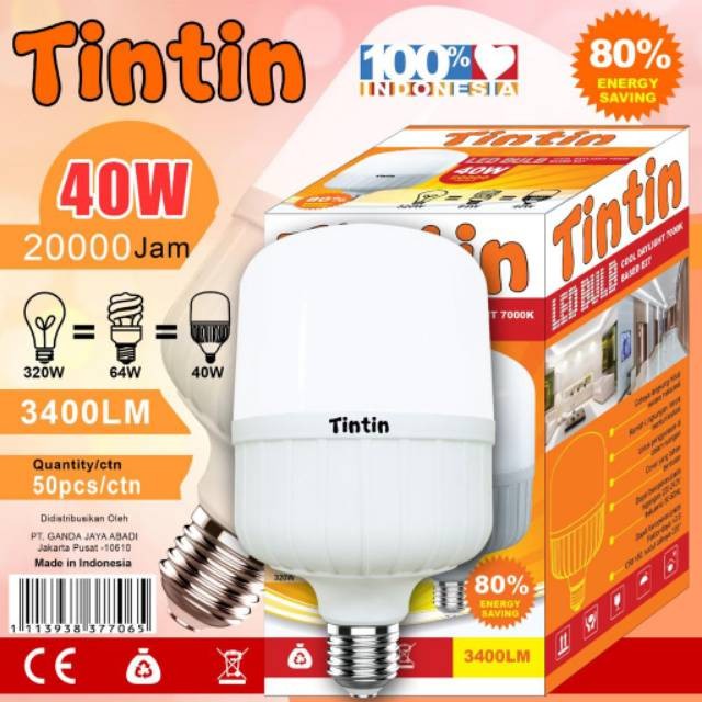 Lampu LED Capsule 30 Watt Dan 40 Watt TinTin