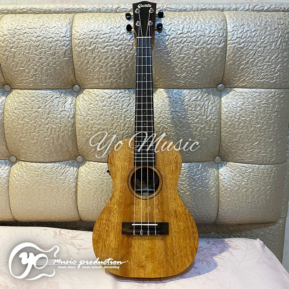 Ukulele GENTA SOLID Original Premium Ukulele + EQ Elektrik UK300 Tuner