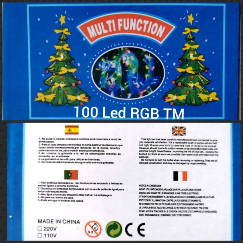 Lampu Kelip Berkedip Natal Warna Warni Hias Natal