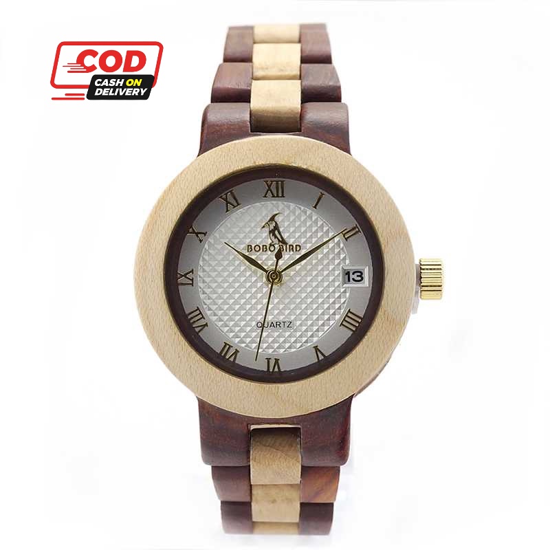 Jam Tangan Wanita Analog Kayu BOBO BIRD  - M19