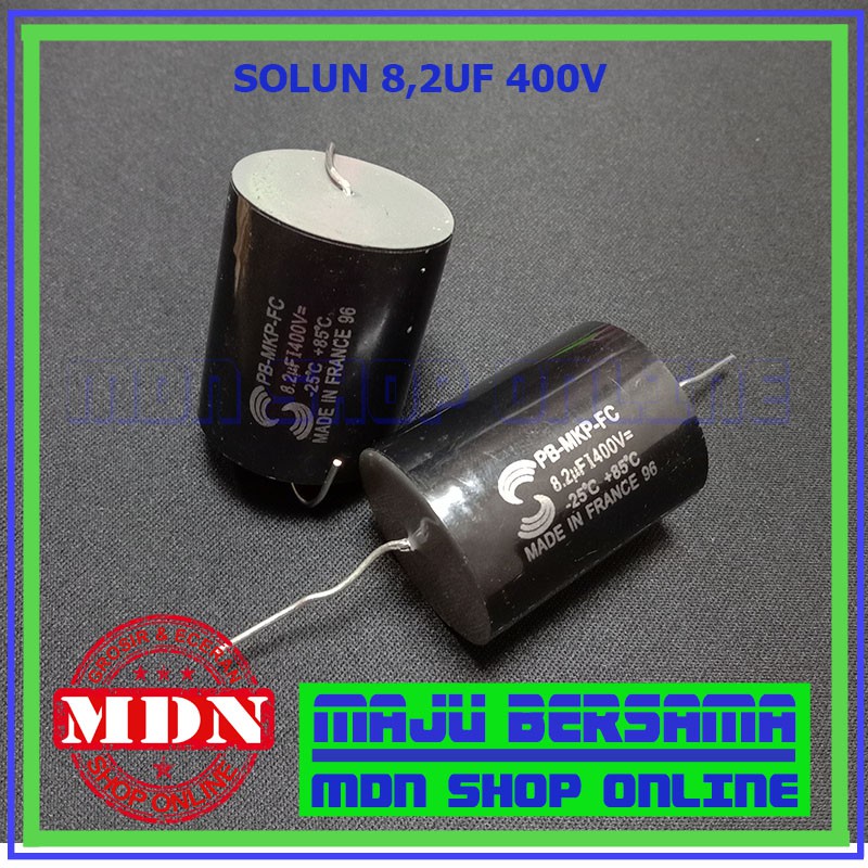 Solun 8.2 uf - Kapasitor 8.2 Uf 400V - Kapasitor Tweeter