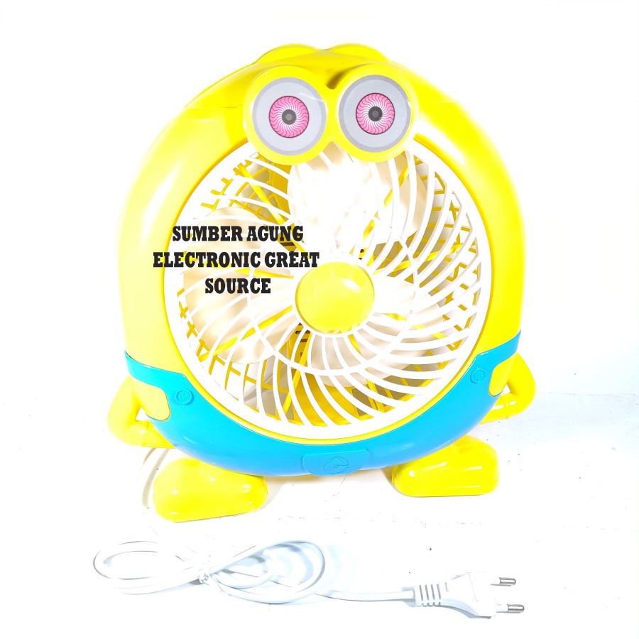 Bright-G Kipas Meja Minion 26W BG351 9inch BrightG Kuning Yellow Full