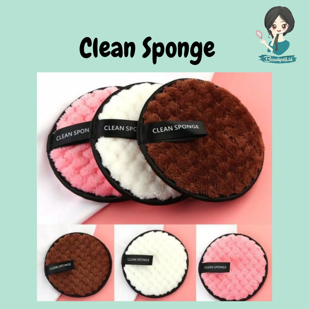 Makeup Removal Clean Sponge Puff Double-Sided Face Cleansing Puff Makeup Remover Cotton Pads