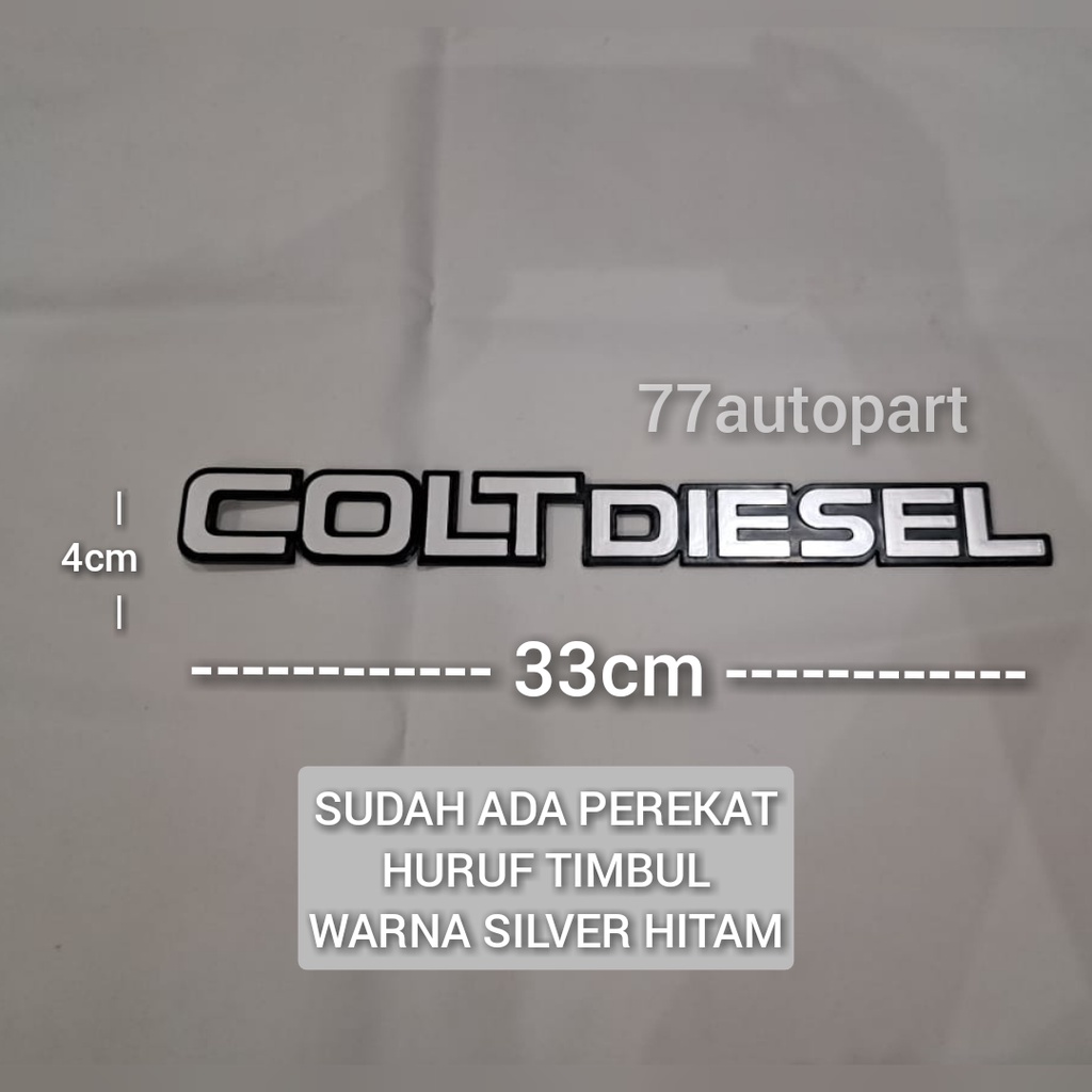 emblem logo mobil tulisan colt diesel ps