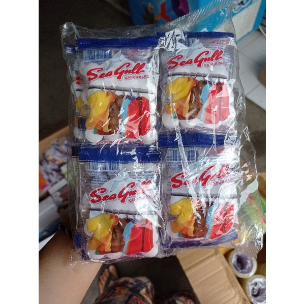 (12pcs)Kapur Barus Kamper Pengharum Ruangan Lemari Seagull Renteng Murah