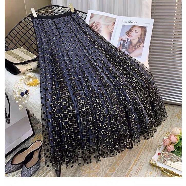 Rok Tutu 3D Import / Maxi Skirt Motif Timbul