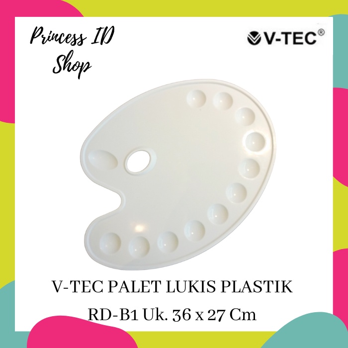 

PALET LUKIS PLASTIK PALETTE V-TEC RD-B1 36 X 27 cm