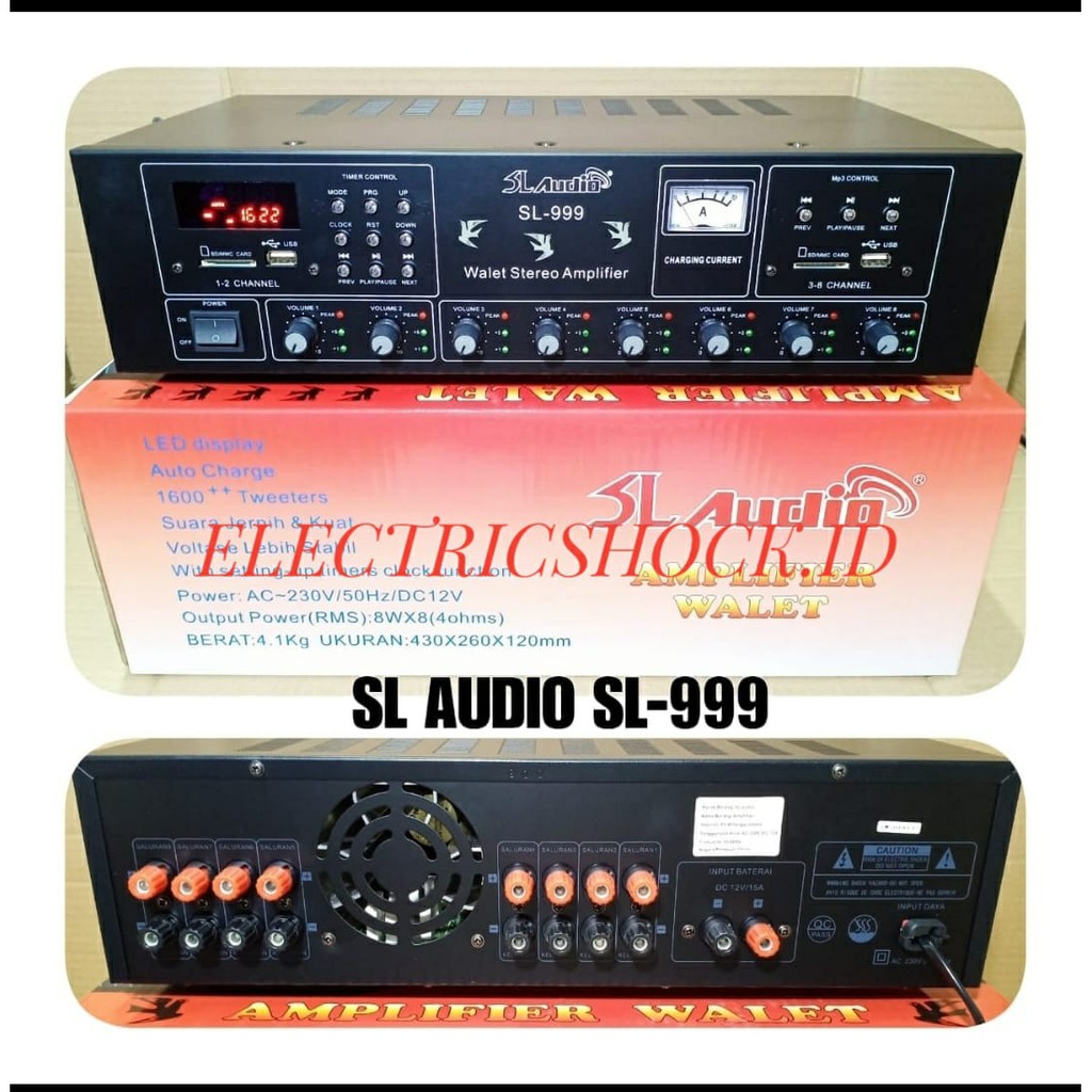AMPLI WALET SL AUDIO 999 / AUDIO999 PROFESSIONAL