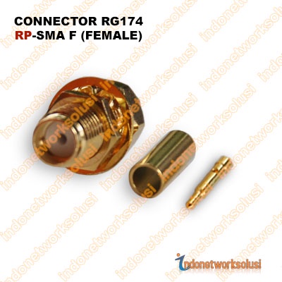 KONEKTOR CONNECTOR RG174 RP-SMA F (FEMALE)