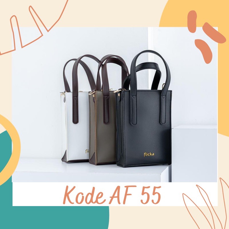 sling bag flicka bags kode af 55 / tote bag flicka bags / tas wanita flicka bags kode af 55 FREE BUB