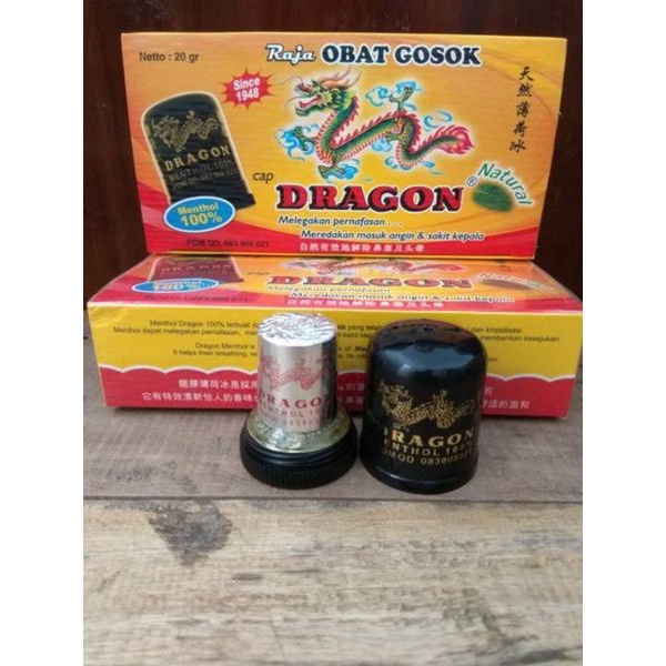 RAJA OBAT GOSOK CAP DRAGON 8GR DAN 20GR